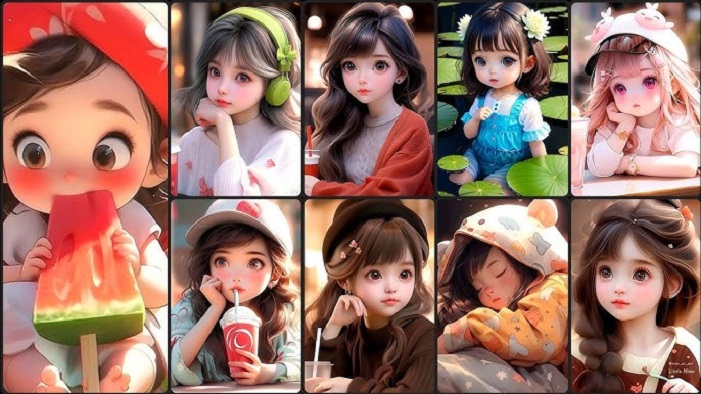 instagram cartoon dp for girls