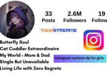 instagram cartoon dp for girls